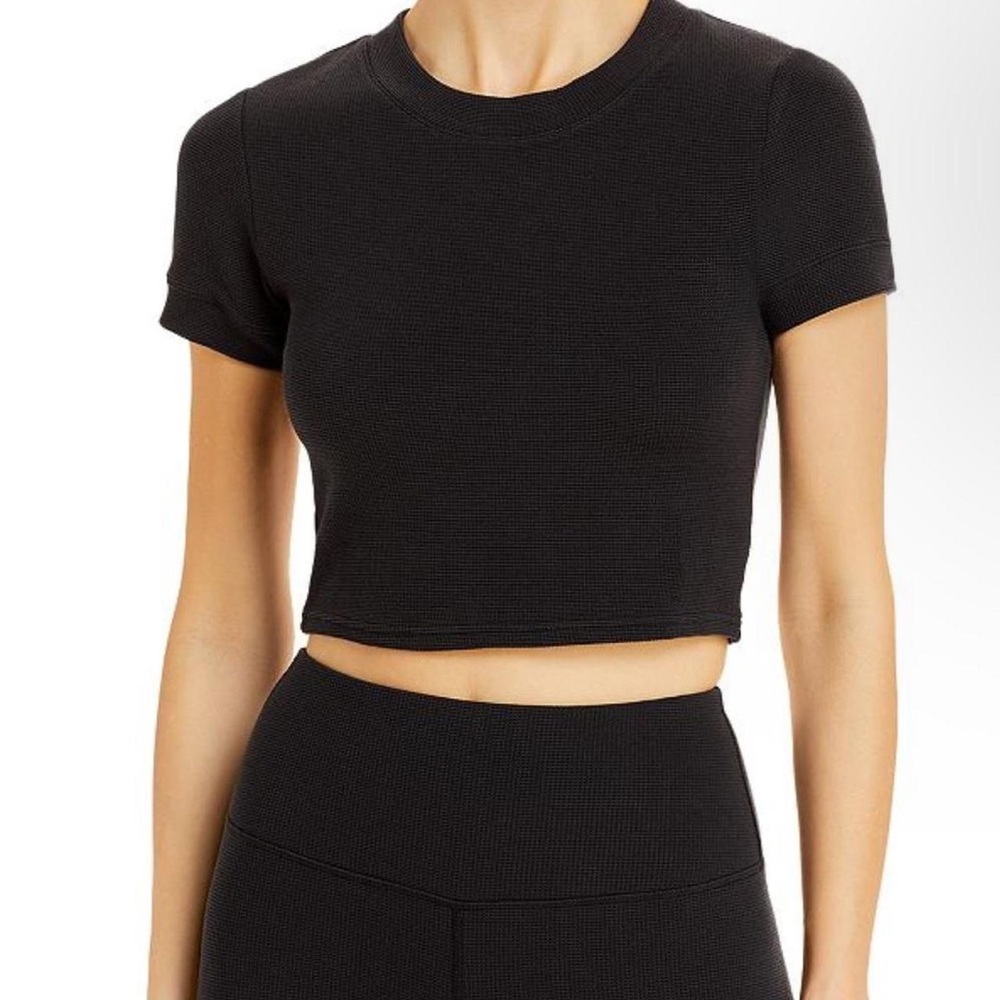 Alo Yoga Micro Waffle Sierra Short Sleeve Top